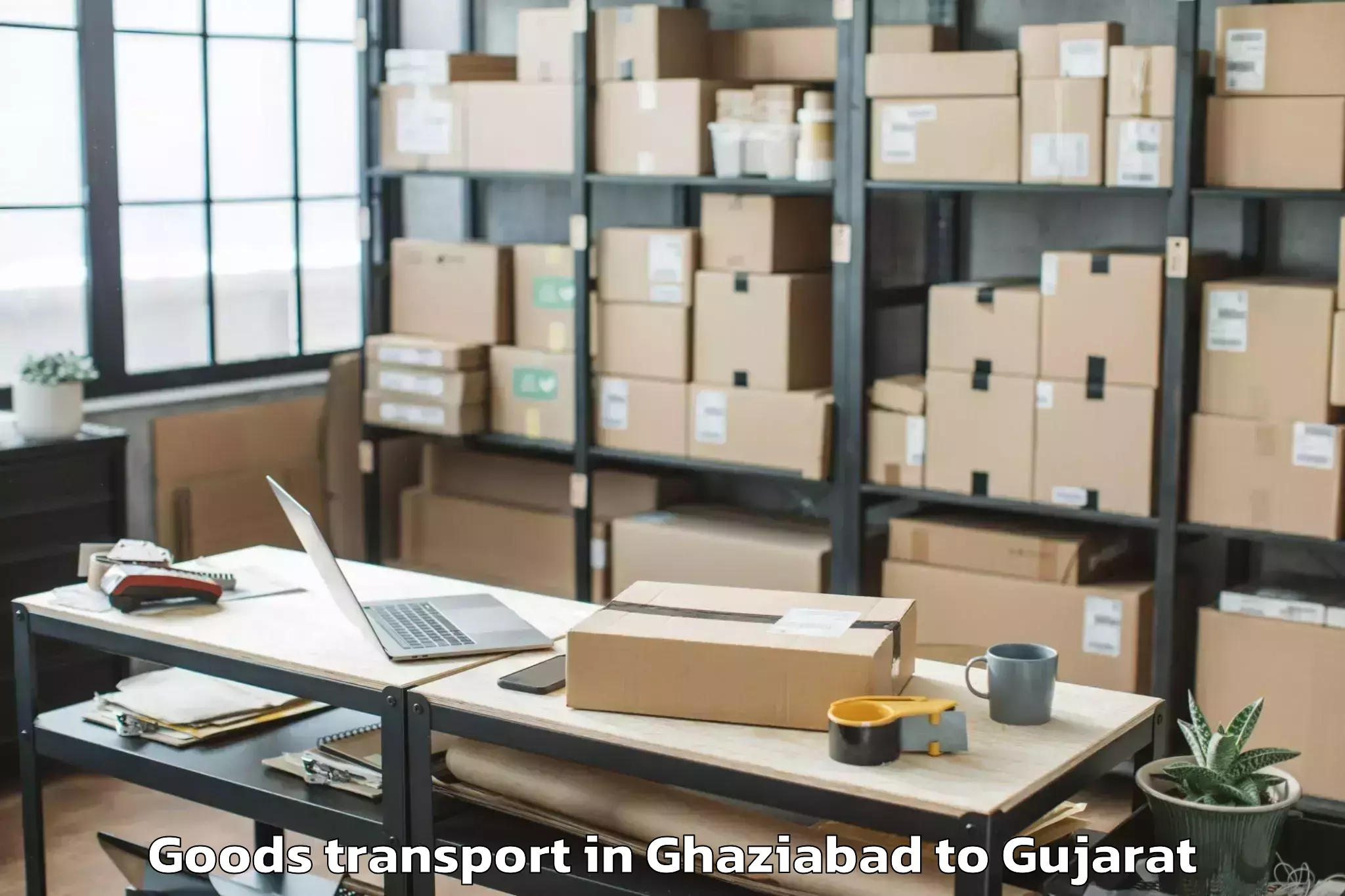 Easy Ghaziabad to Savarkundla Goods Transport Booking